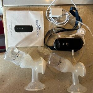 BabyBuddha Portable Double Electric Breast Pump - Black
